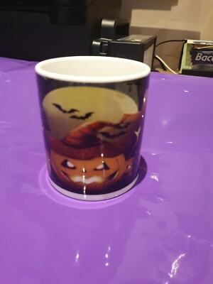Halloween Ostern personalisierte Tasse orange individuell Tee Kaffeebecher Fotosafe