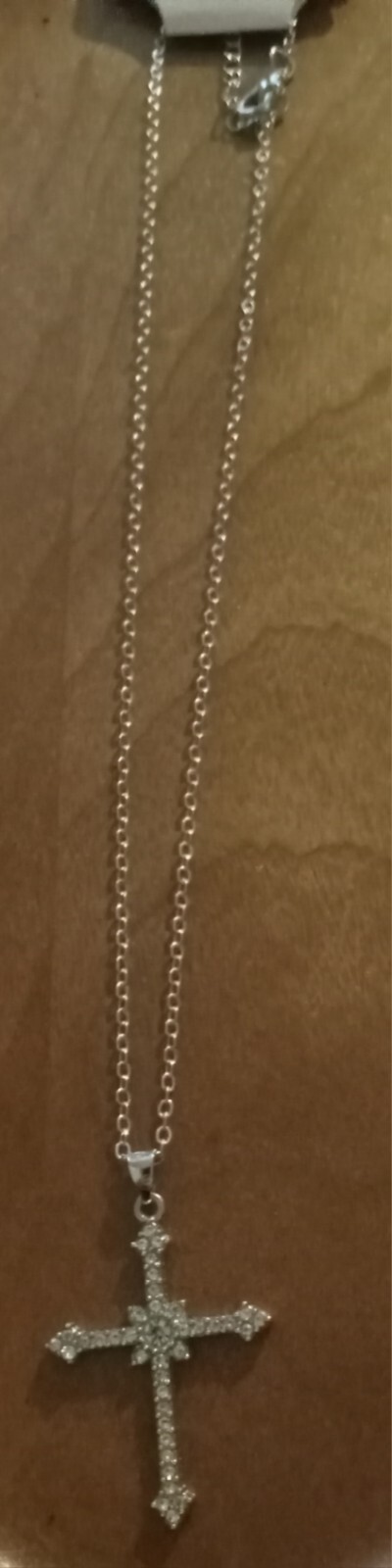 Elegant Silver Cross Necklace for Women