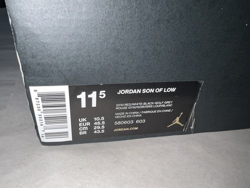 Nike Air Jordan Son of Mars Men’s Size 11.5 Gym Red Black 580603-603 - Picture 12 of 13