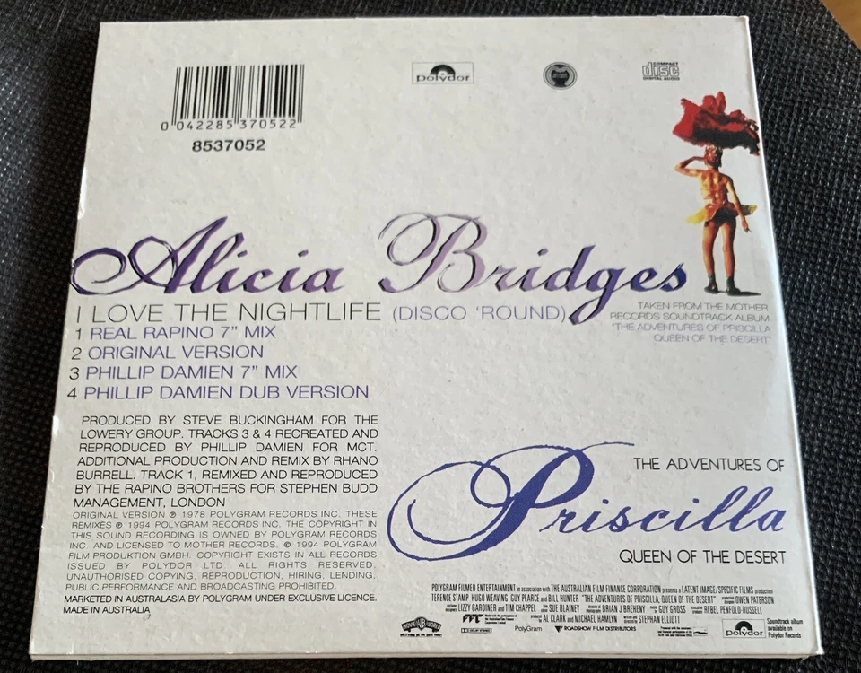 Alicia Bridges I Love The Nightlife (Disco 'Round) Australian Cardsleeve CDs - Image 2 of 3