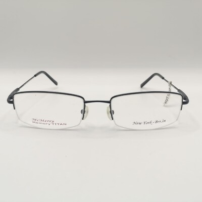 Mcmerry memory titan Brille TT021 c4 m.Black Neu halbrand 52/19 140 