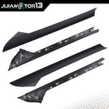 Fit For 11-19 Ford Explorer 4PC Left&Right Side Windshield A-Pillar Molding Trim