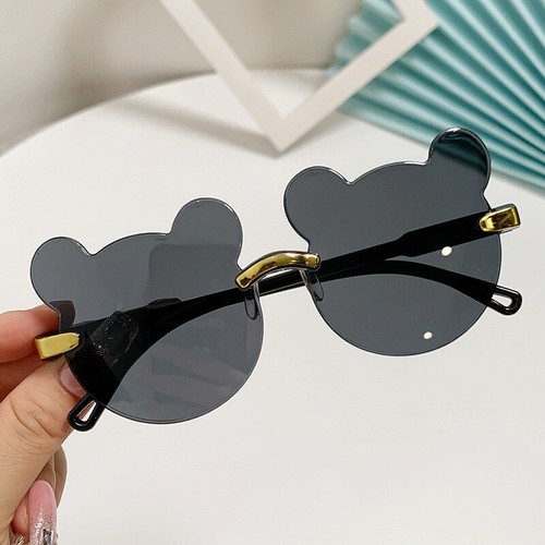 Kids Bear Shaped Cute Sunglasses Round Girls Baby UV400 Sun Protection Shade HOT - Imagen 8 de 16