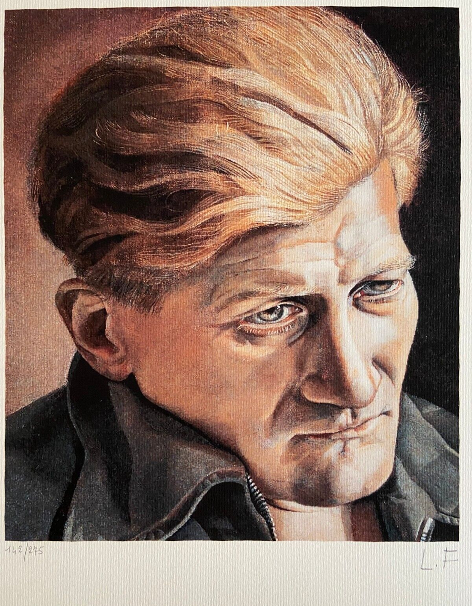 Lucian Freud Lithograph Original Signed COA (Egon Schiele