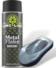 LiME LiNE Ice Blue Metal Flake Basecoat Automotive Spray Paint - 14 Oz