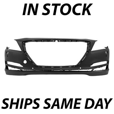#ad NEW Primered Front Bumper Cover for 2015 2016 Hyundai Genesis w Park amp; Washers $133.50