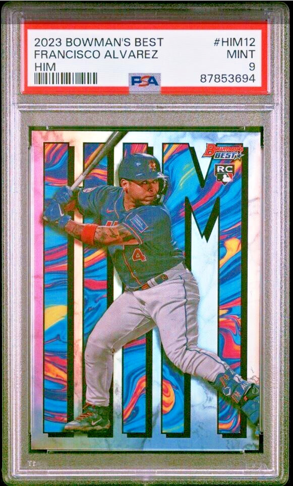 2023 BOWMAN'S BEST HIM HIM12 FRANCISCO ALVAREZ PSA 9 METS POP 2