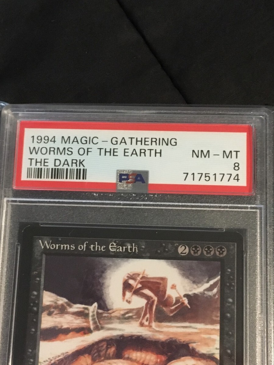 PSA 8 NM-MT - WORMS OF THE EARTH - THE DARK 1994 - MAGIC THE