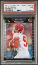 2023 LEAF PRO SET Metal BLACK Prizm HOLO Refractor BRYCE YOUNG RC # /49 PSA 9