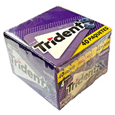 Trident Gum Blueberry flavor 1 box with 40 parquets