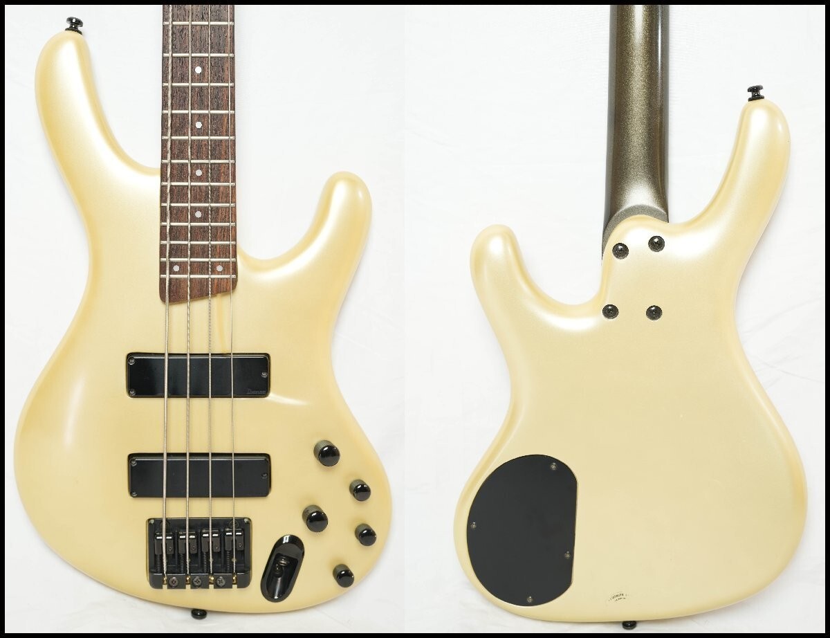 Used 2000 Ibanez Ergodyne EDB600 White Parl Lucite Body Active 