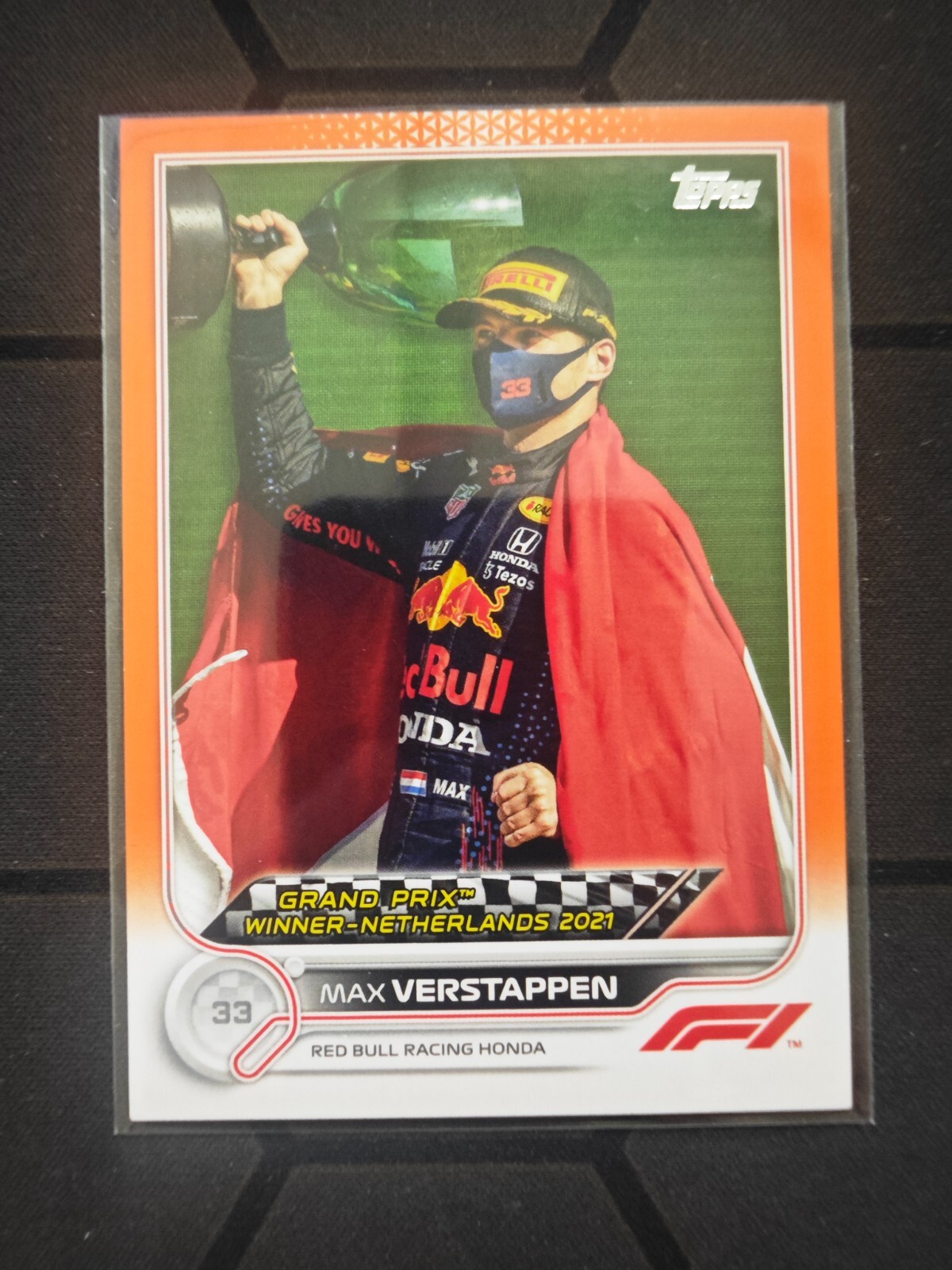 2022 Topps Formula 1 Racing Orange Max Verstappen 13/25