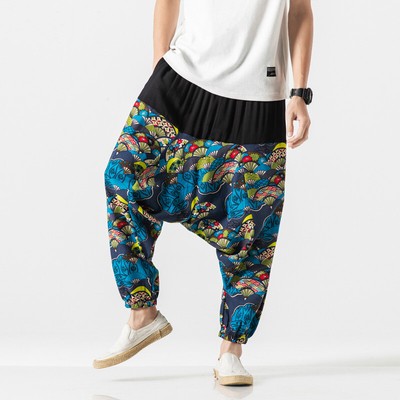 Chinese Style Cotton Linen Low-crotch 