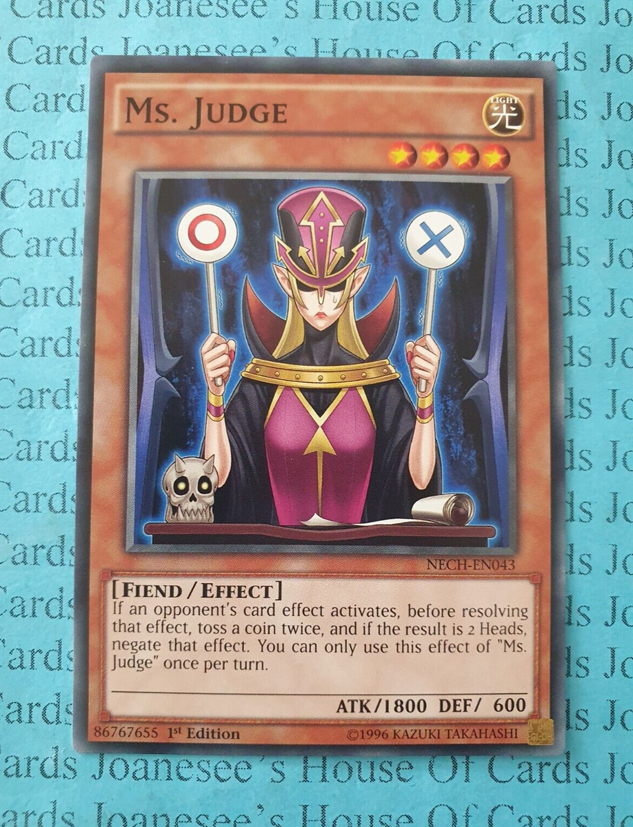 NECH-EN043 Ms. Judge Short Print Yu-Gi-Oh Card 1st Edition New