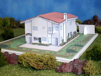 California Home - Two Story - Paper Model Project Kit