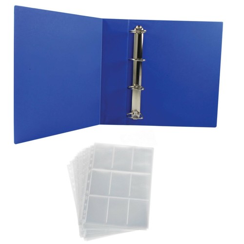 TRADING CARD FOLDER WITH 25 PAGES 9 POCKET SLEEVES PROTECTOR ALBUM BINDER - Picture 24 of 31