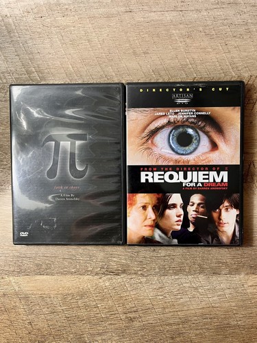 Darren Aronofsky 2 DVD Movies Requiem for a Dream & Pi Jared Leto, Marlon Wayans - Picture 1 of 11