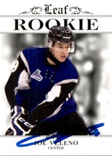 Joe Veleno Signed Autographed 2016 Leaf Rookie card Sea Dogs Montreal Canadiens. rookie card picture