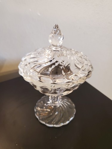 Schöne elegante Glas Fostoria Kolonie Muster QUANTENBEDECKTE SCHÜSSIGKEITENSCHALE selten - Bild 3 von 4