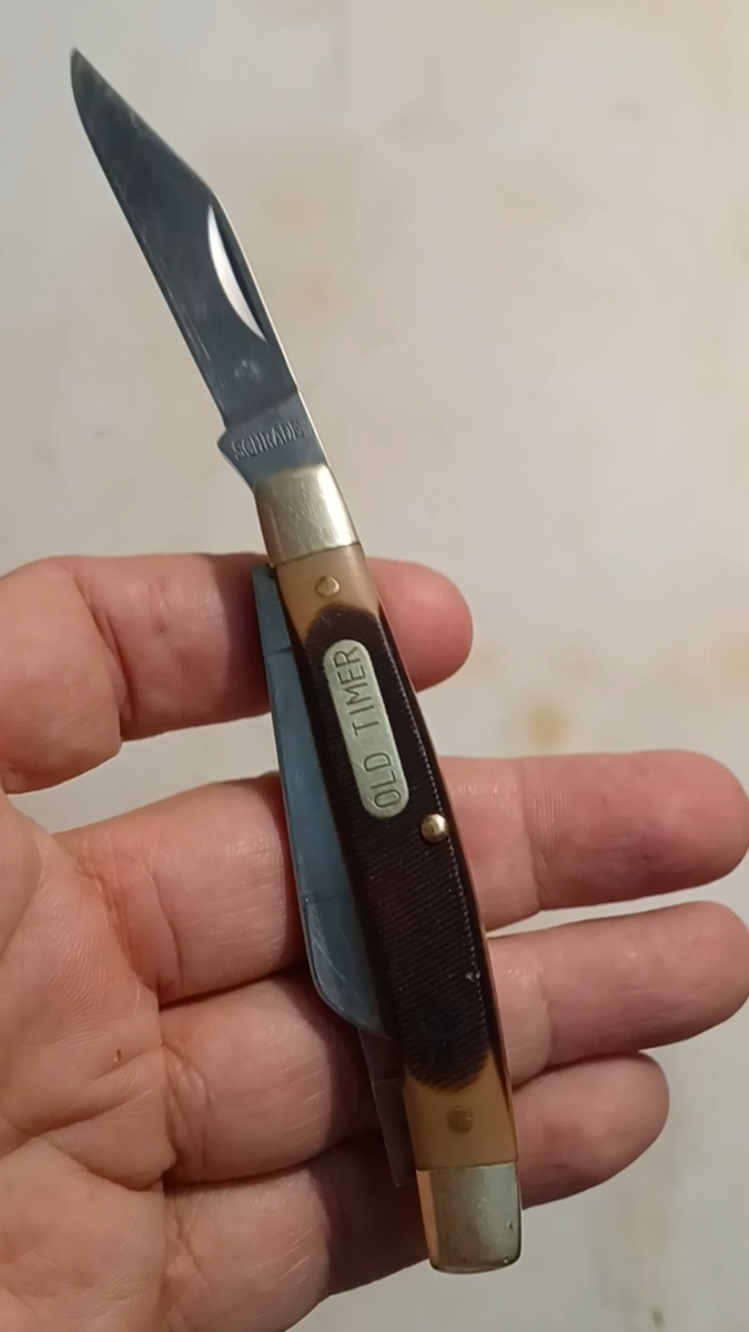 Vintage Schrade Old Timer 340T 3-Blade Folding Pocket Knife USA