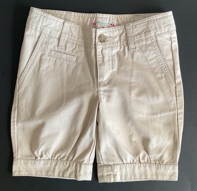 BONPOINT GIRL SHORT  KHAKI  4 YR COTTON 5 POCKET BERMUDA LENGTH  NWT
