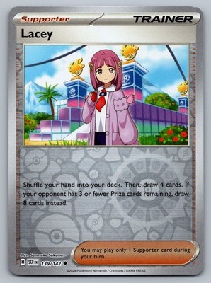 2024 Pokemon Stellar Crown Lacey 139/142 Reverse Holo