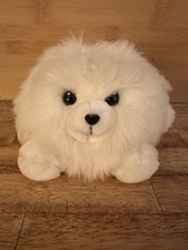 Russ Berrie Vintage White Snowball Puff Plush  Bride  Original Plastic Tag