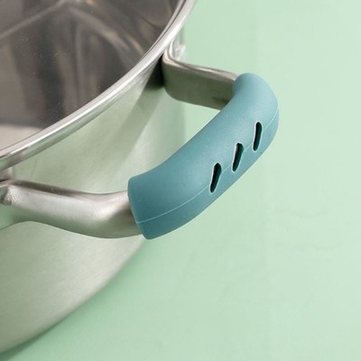 Topfgriff Abdeckung Silikon Kasserolle Ohr Pfanne Topflappen Ofenhandschuh Handschuh