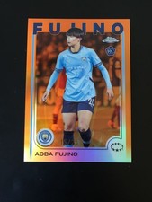 2024-25 Topps Chrome Women Aoba Fujino Manchester City Japan Orange 15/25 RC