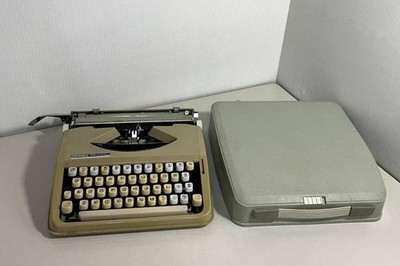 HERMES Baby Vintage Manual Typewriter With Case Swiss Made Working Authentic