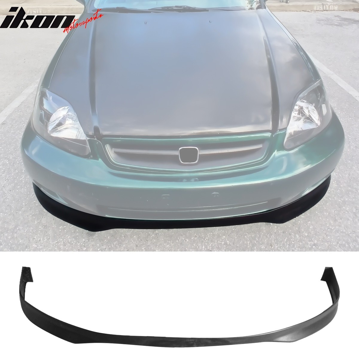 For 99-00 Honda Civic EK Type R Unpainted Front Bumper Lip Lower