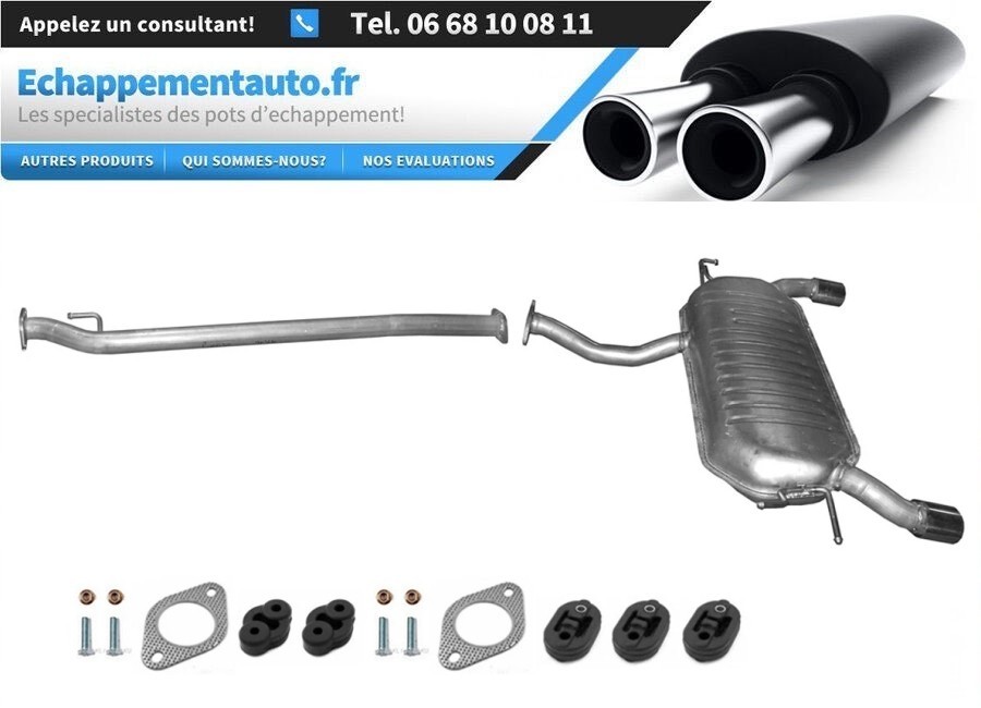 Échappement Tucson 2.0 CRDi bruyant ? Tube central et silencieux de rechange