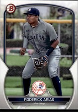 Roderick Arias 2023 Bowman Prospects New York Yankees #BP-135