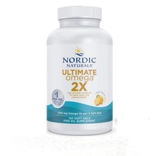 Nordic Naturals Ultimate Omega 2X 2150mg , Fish Oil Supplement ,180 Softgels