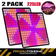 2 Pack 8500W LED Grow Light Panel Full Spectrum Lamp for Indoor Plant Veg Flower