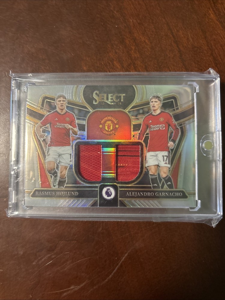 2023-24 Panini Select Premier League Dual Swatch Card Garnacho Hojlund #DS-RA