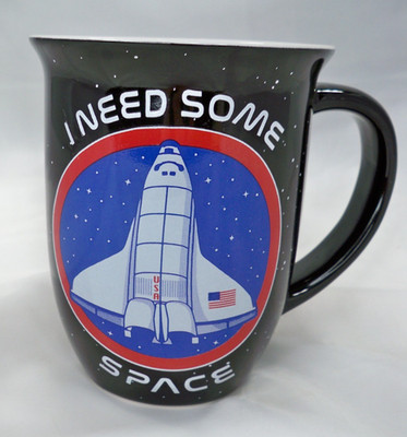 'I Need Some Space'  NASA Coffee Mug 16 oz Cup Kennedy Space Center Collectible