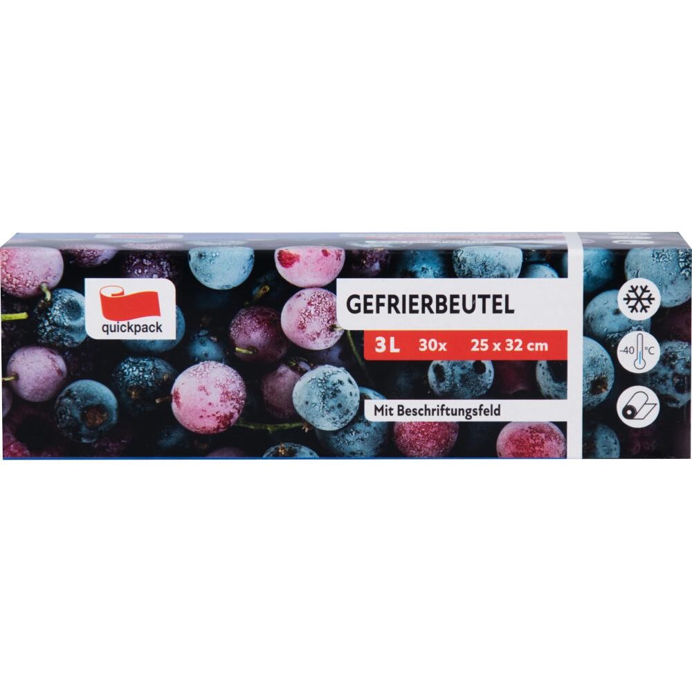 Gefrierbeutel, 3,0 , 30 , 25  32 ,