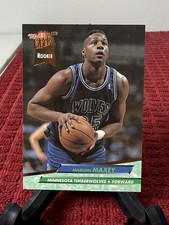 1992 Ultra Marlon Maxey #305 Minnesota Timberwolves Rookie Card. rookie card picture