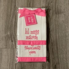 Burp Cloth 2 Lil Miss March