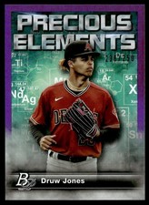 2023 Bowman Platinum Precious Elements Purple Druw Jones 238/250 #BPPF-25
