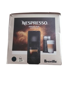Nespresso Essenza Mini Espresso Machine with Aeroccino3 Milk Frother Black