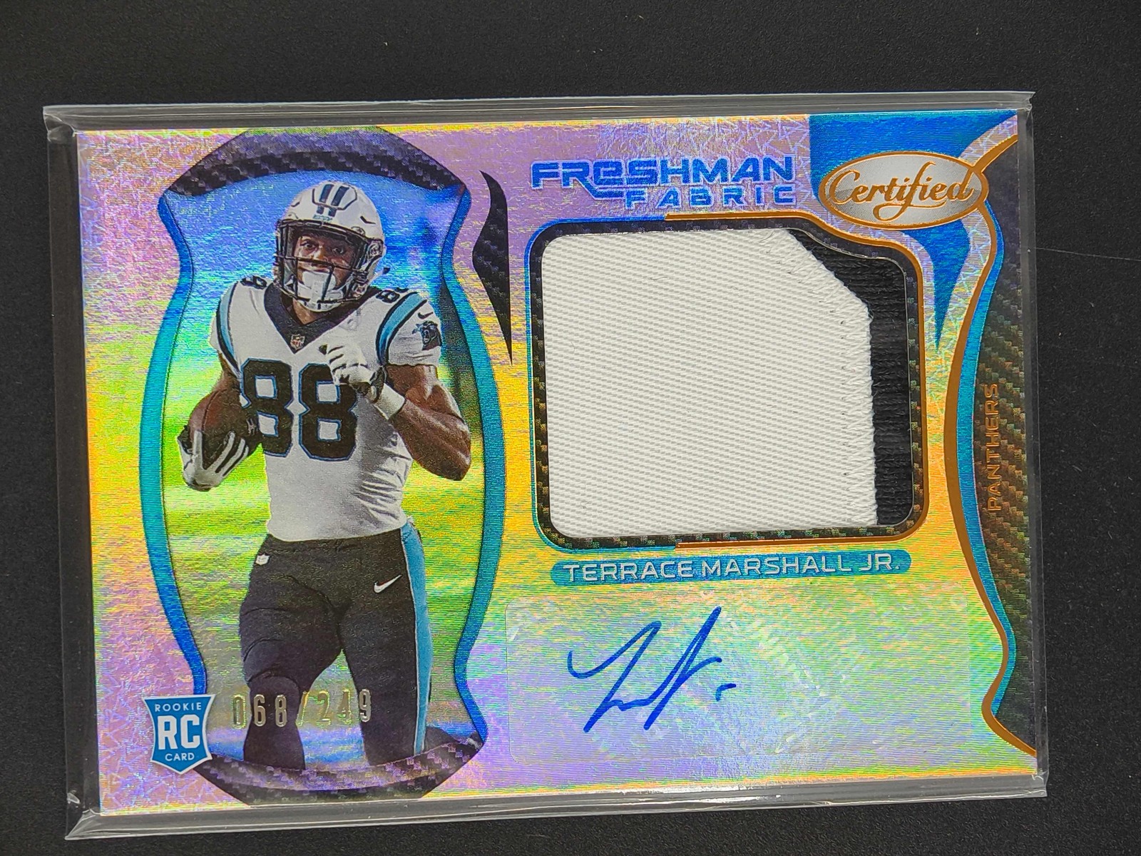 Terrace Marshall Jr. Panini Certified #218 Signature Jersey