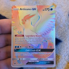 Pokémon Articuno GX Full Art Secret Rare Holo SM Celestial Storm 171/168 170 HP