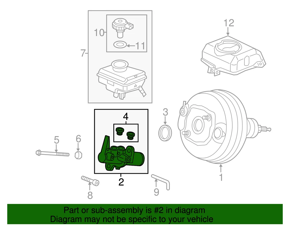 Genuine Audi Master Cylinder 4G1-611-021-C - Image 2 of 2