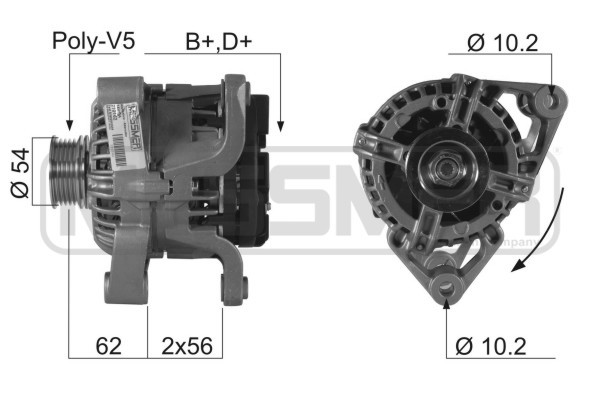 Messmer Lichtmaschine Generator 70A 14V FüR Opel Corsa C 1.2 1.0 1.4 Twinport-image