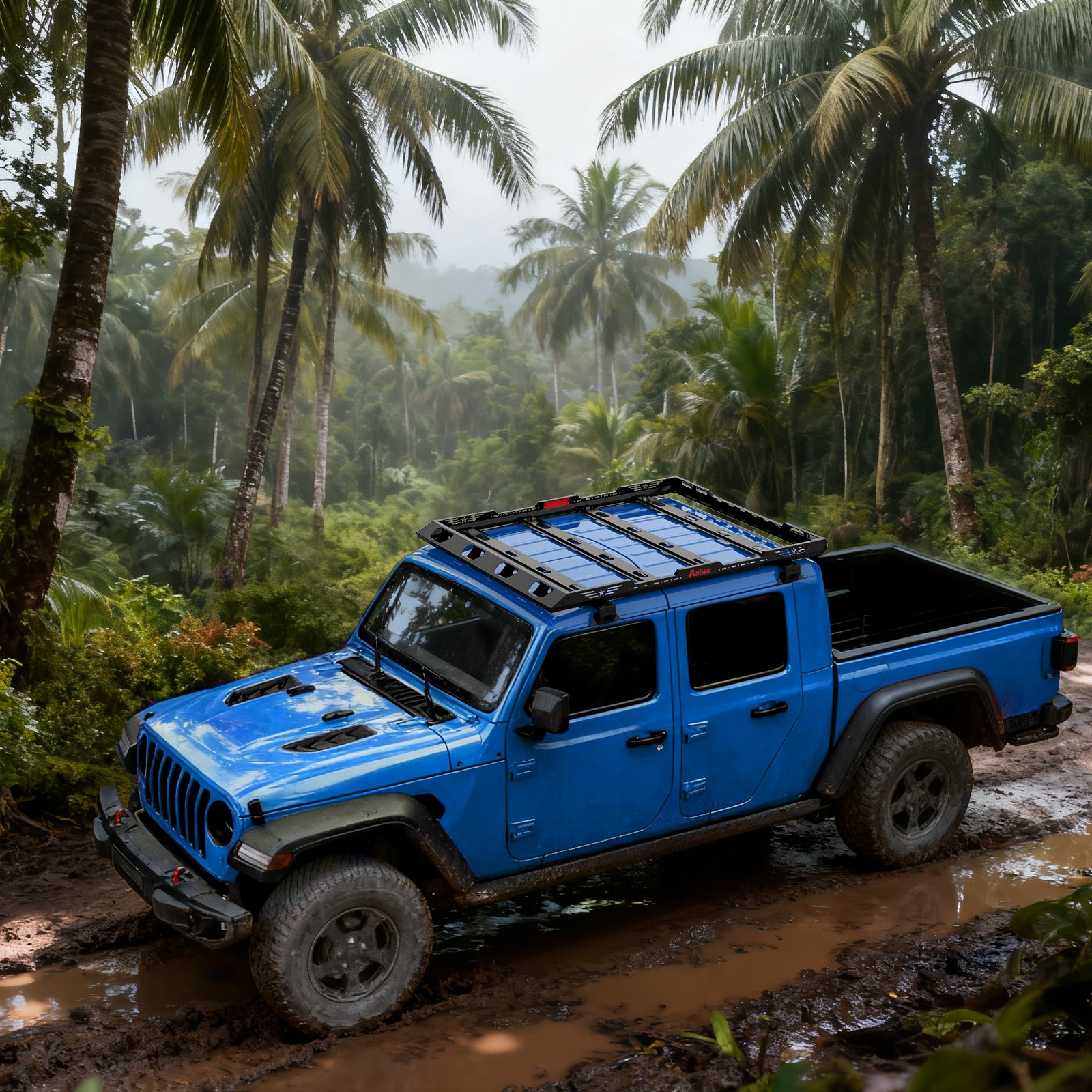 For 2019+ Jeep JL Gladiator JT Hardtop Roof Rack Basket Cargo Luggage Carrier