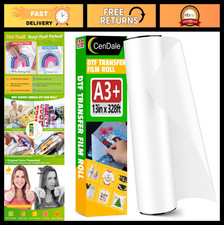 Premium DTF Transfer Film Roll 13" x 328ft - Double Sided Matte Clear for T-Shir