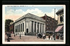 Postcard Newark /N. J., West side trust, tram
