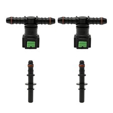 Fuel Line Quick Connect 2 Sets T-Type Dual Connector SAE 7.89mm to ID 6mm